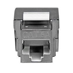 Avis StarTech.com Jack Keystone Cat6a Blindé - Module Murale Blanche RJ45 Ethernet Cat 6a - Type 110