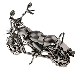 Acheter modèle de moto sculpture rétro moto pour décor de table à domicile argent gris