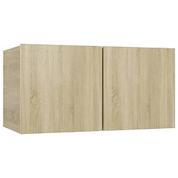 Maison Chic Ensemble de meubles TV 6 pcs pour salon - Chêne Sonoma Bois d'ingénierie -MN69349 pas cher