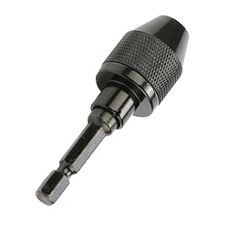 Acheter Embout de changement rapide pour mandrin de perceuse à poignée hexagonale 0.3-6.5mm à 3 mors 1/4 "", noir