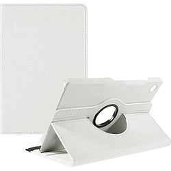 Etui rotatif en simili cuir pour Asus MEMO Pad ME102 10" Blanc -VISIODIRECT-