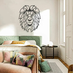 Acheter DEKORY Décoration Murale Tête de Lion en métal- 48x61 cm