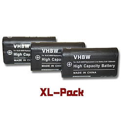 vhbw set de 3 batteries 1200mAh Kodak Easyshare Z612, Z712 IS, Z812 IS, Z1012 IS, Z1015 IS, Z1085 IS, Z1485 IS, Z8612 IS, ZX1 HD et Klic-8000, DB-50