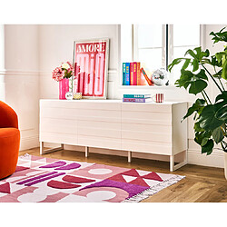 Bestmobilier Sofia - meuble TV - blanc mat - 165 cm