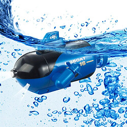 Universal Un mini jouet, un bateau à eau, une télécommande sans fil, un bateau rechargeable, des cadeaux pour les enfants, des sous-marins RC dans un aquarium.(Bleu)