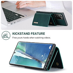 Dg.Ming Coque en TPU + PU avec béquille magnétique vert pour votre Samsung Galaxy Note20 Ultra