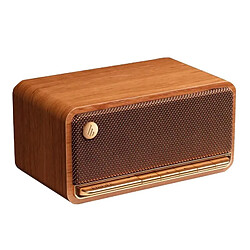 Yonis Enceinte Bluetooth Vintage Puissante Et Élégante Bois Haut-Parleur Portable