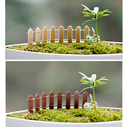 Wewoo Décoration Jardin Mini Petite Barrière En Bois Artisanat En Clôture Moss Micro - Paysage Ornements Multi-viande Bonsai De Plantes, Livraison Couleur Aléatoire pas cher