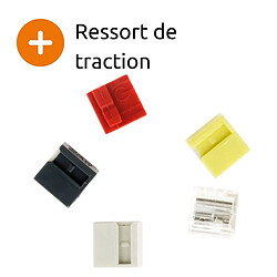 Acheter Lot de 5 bornes de raccordement S243 - Conducteurs souples et rigides - 0.6 à 0.8 mm² - 4 pôles - Wago