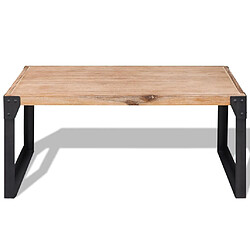 Maison Chic Table basse,Table Console Table d'appoint, Table pour salon Bois d'acacia massif 100 x 60 x 45 cm -MN92847