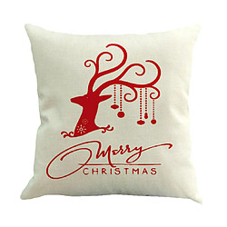 P94 4PCS 45 * 45cm Christmas Christmas Blanc Motif Embrasser Taie d'oreiller Holiday Home Decoration Taie d'oreiller Sofa Coussin Coussin Coussin