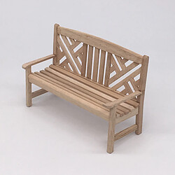 Acheter 1:12 bois Dollhouse Non Peint Jardin Banc Chaise, Inachevé Miniature Chaise, Simulation Portable Vintage Modèle pour les Amoureux de la Poupée