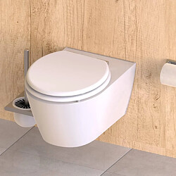 SCHÜTTE Siège de toilette avec fermeture en douceur SPIRIT WHITE