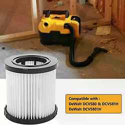 Avis AD DCV5801H Filtre De Remplacement Compatible pour DeWalt DCV580 et DCV581H Aspirateur Sec Humide, Lavable et Réutilisable