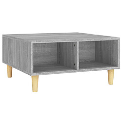 vidaXL Table basse sonoma gris 60x60x30 cm bois d'ingénierie