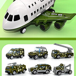 6 Véhicules Dans Un Avion De Passagers Avion Toy Green_6 Véhicules Militaires