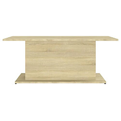 Maison Chic Tabls basse,Table Console pour salon Chêne sonoma 102x55,5x40 cm Aggloméré -MN11600 pas cher