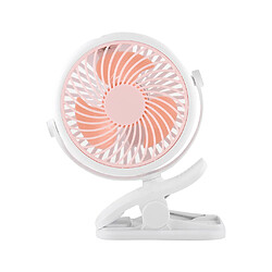 Clip On Fan Ventilateur USB Vent Fort Silencieux à Faible Bruit Pour Dorm Office Rose