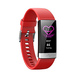 Wewoo Bracelet connecté V19 Smartwatch avec écran IPS de 1,14 poucesrappel d'appel de soutien / surveillance de la fréquence cardiaque / de la pression artérielle / du sommeil rouge