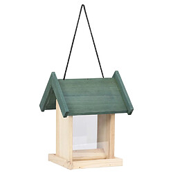 Avis vidaXL Mangeoires à oiseaux 4 pcs Bois de sapin