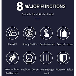 Avis Universal Utilisation domestique et commerciale de la machine d'étanchéité sous vide des aliments, de la machine d'emballage sous vide, de la machine d'étanchéité sous vide pour maintenir les aliments frais.(Le noir)