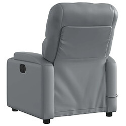 Acheter vidaXL Fauteuil de massage inclinable électrique gris similicuir