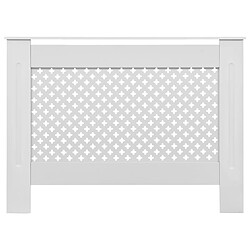 Avis vidaXL Cache-radiateurs 2 pcs Blanc 112x19x81,5 cm MDF