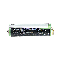 vhbw batterie compatible avec Moser Easy Style 1881, Contura HS40, Contura HS61 rasoir tondeuse à cheveux (2000mAh, 1,2V, NiMH)