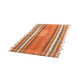 Avis Vidal Tapis de laine 207x141 orange Jajim