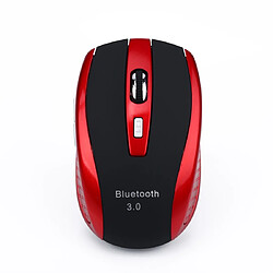 Wewoo Souris sans fil HXSJ A902 2400DPI optique réglable Bluetooth 3.0 à quatre vitesses rouge