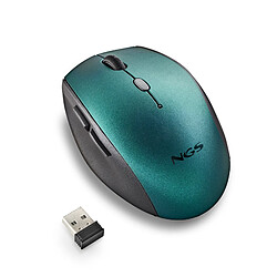 Avis NGS BEE BLUE: Souris ergonomique sans fil avec boutons silencieux. DPI réglable: 800/1200/1600. Droiters. Plug & Play. COuleur bleue.