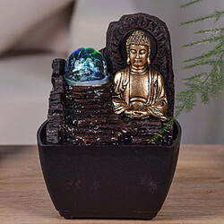 Avis Zen'Arôme Petite fontaine d'intérieure en résine avec LED bouddha Theravada.