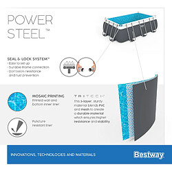 Avis Piscine Démontable Tubulaire Bestway Power Steel 404x201x100 cm Pompe de Filtration Épurateur à Cartouche 2.006 L/H et Échelle