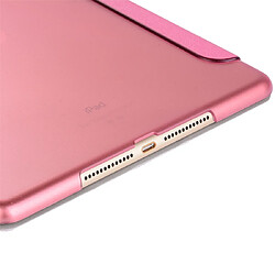 Wewoo Housse Étui Coque Etui en cuir avec rabat horizontal pour iPad 10,2 poucestexture soierabat et fonction veille / réveil rose pas cher