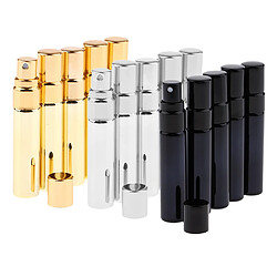 Avis 5pcs flacons en verre mini flacons bouteille de parfum contenant de cosmétiques doré