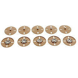 Acheter 5 pièces en métal à coudre sur boutons-pression boutons-pression bouton pression 25mm marron