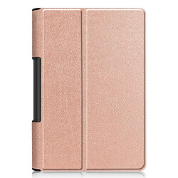 Avis Wewoo Housse Coque Pour Lenovo Yoga Smart Tab Etui à rabat horizontal en cuir texturé avec support à deux rabattables or rose