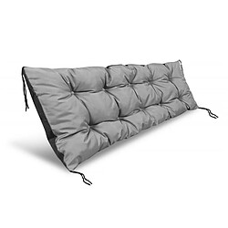 Coussin de jardin 120x50 cm gris imperméable AIO