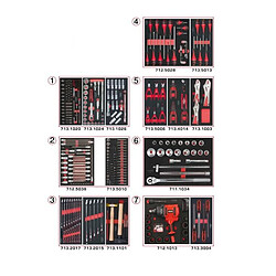 KS TOOLS Composition d'outils 7 tiroirs pour servante 337 pièces Kstools