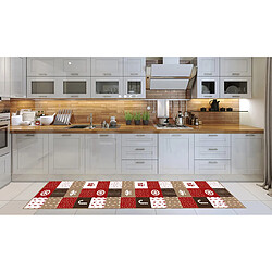 Alter Tapis de cuisine, 100% Made in Italy, Tapis antitache avec impression numérique, Tapis antidérapant et lavable, Modèle Altamira, 240x52 cm