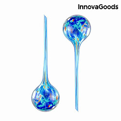 Totalcadeau 2 Globes d’arrosage pour plantes en verre - réservoir d’eau arroseur pour plantes, goutte à goutte, intérieur extérieur pas cher pas cher