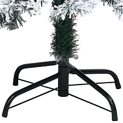 Avis vidaXL Sapin de Noël artificiel avec neige floquée Vert 400 cm PVC