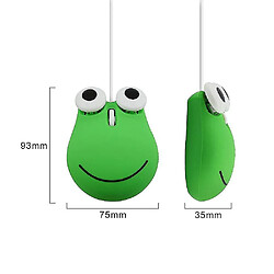 Avis Universal Maison câblée mignon dessin animé mini grenouille conception d'ordinateur souris 1600 dpi usb optique petite main créative