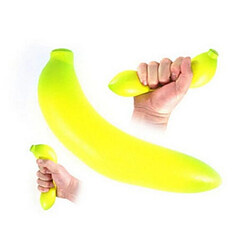 Totalcadeau Banane antistress à malaxer Objet anti stress zen relaxation