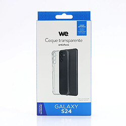 Avis WE Coque de protection TPU SAMSUNG GALAXY S24 Transparent: Anti-chocs - ultra résistant – semi-rigide - apparence du téléphone conservée