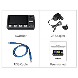 Table De Mixage Vidéo Multi-Caméra Avec Écran Tactile 5.5 Pouces EU Plug YONIS pas cher