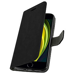 Avizar Housse iPhone SE 2022 / 2020 et 8 / 7 Porte-carte Fonction Support Noir