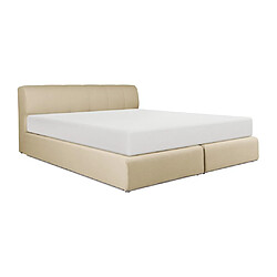 Acheter Vente-Unique Ensemble complet boxspring tête de lit + sommier avec leds + matelas - 180 x 200 cm - Tissu - Beige - OTARU de YSMÉE