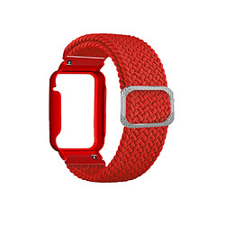 Bracelet en nylon élastique tressé pour votre Xiaomi Mi Band 7 Pro - Rouge rouge