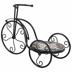 Acheter Sous-pot Alexandra House Living Noir Fer Carrelage Bicyclette 23 x 36 x 53 cm